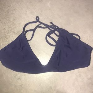 Navy bikini with cross over in back